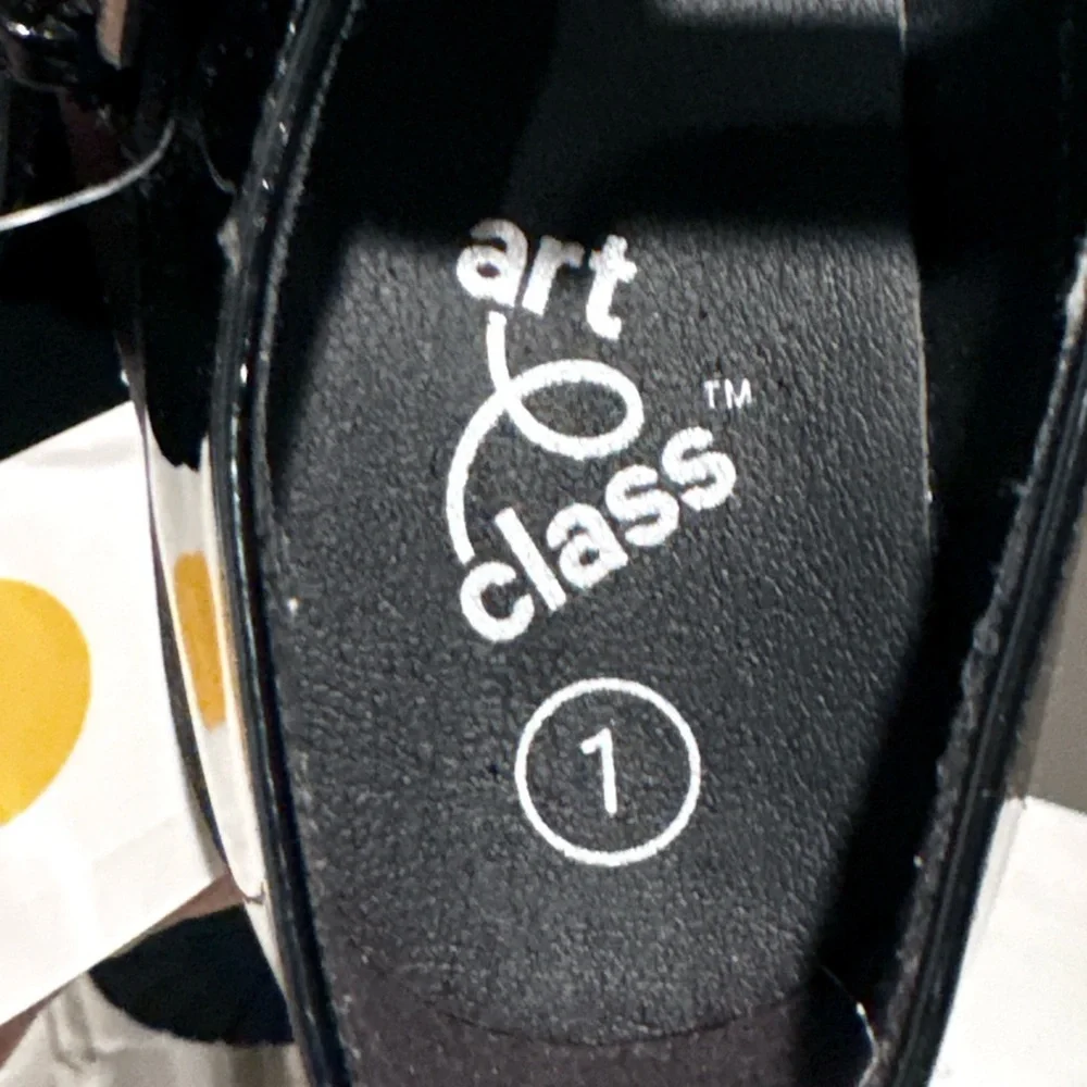 Art Class Kids Girls Eden Mary Jane Dressy School Fashion Flats Black Youth Sz 1